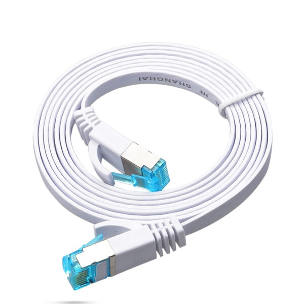 Flat RJ45 Cable - CAT6 Ethernet Patch Cord for Computer, Router, Laptop, 0.2-100 Meter Length with Copper Conductor - Image 4