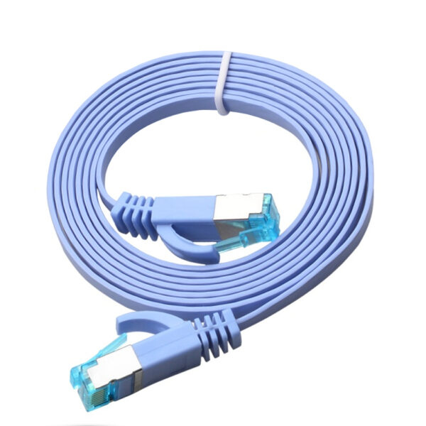 Flat RJ45 Cable - CAT6 Ethernet Patch Cord for Computer, Router, Laptop, 0.2-100 Meter Length with Copper Conductor - Image 3