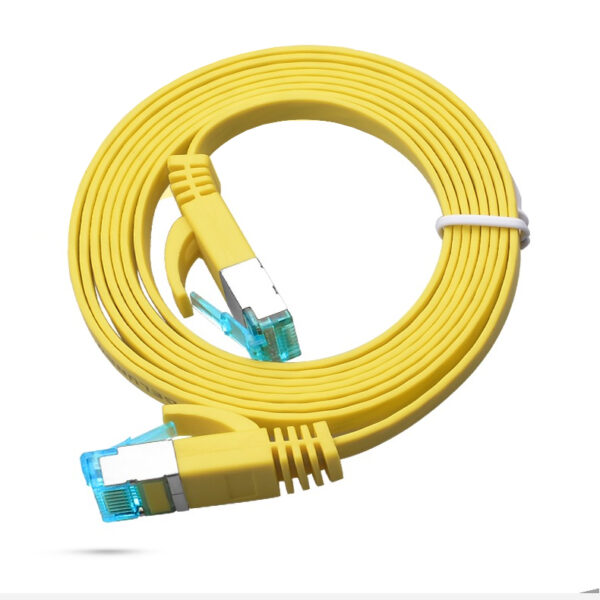 Flat RJ45 Cable - CAT6 Ethernet Patch Cord for Computer, Router, Laptop, 0.2-100 Meter Length with Copper Conductor - Image 2