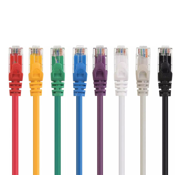 RJ45 Connector Cat6 Cable - Cat6e and Cat6 Internet Network Patch LAN Cables Cord,RJ45 Ethernet Cable for PC Compute Cords with Pure Copper Material