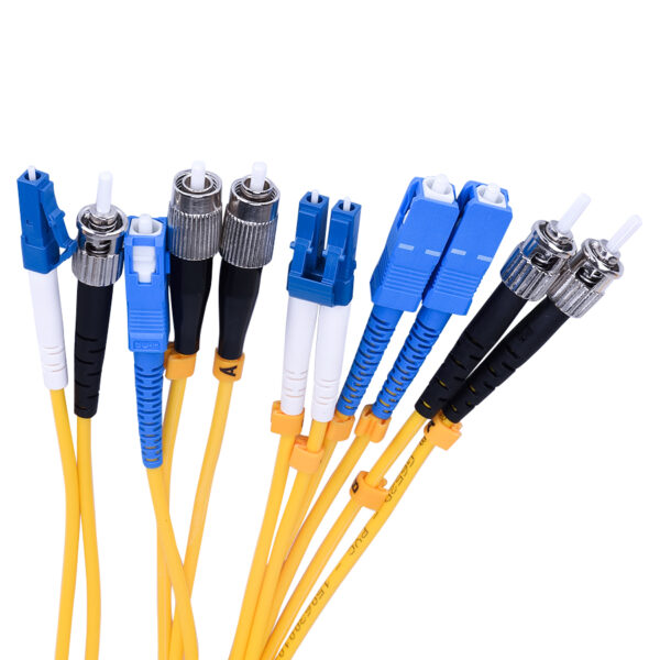 Single Core Single Mode Fiber Optic Jumper Cable - LC/UPC-FC/UPC-SM 2.0mm Patch Cord, 1-30 Meters - Image 2