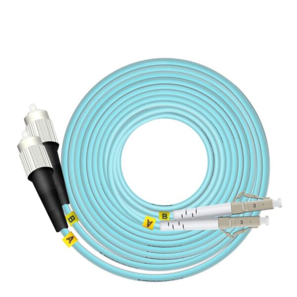 1M-50M LC/SC/FC/ST to LC Optic Fiber Patch Cable 10G Multimode Duplex OM3 PVC 2.0 50/125 - Image 4