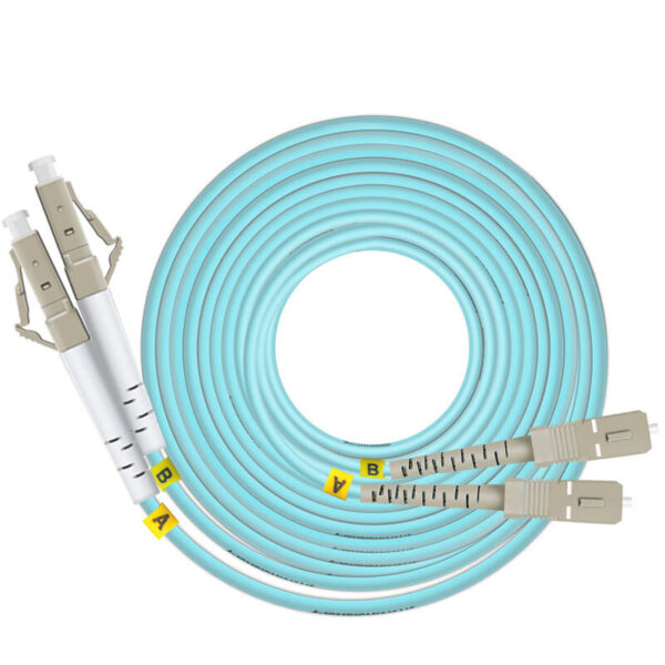 1M-50M LC/SC/FC/ST to LC Optic Fiber Patch Cable 10G Multimode Duplex OM3 PVC 2.0 50/125 - Image 5