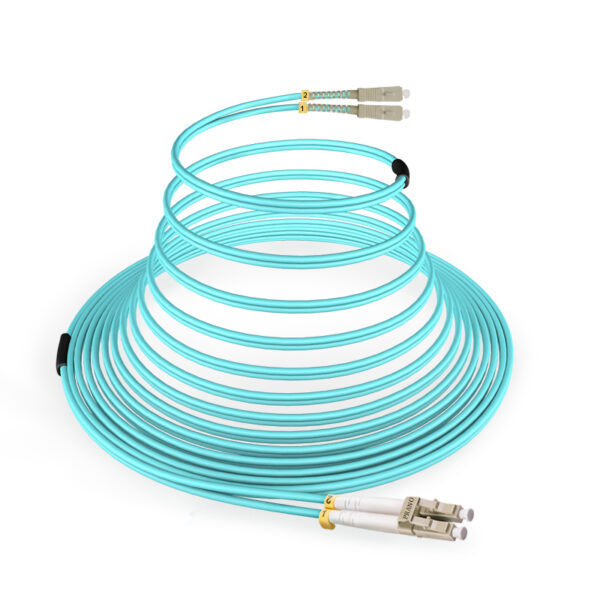 1M-50M LC/SC/FC/ST to LC Optic Fiber Patch Cable 10G Multimode Duplex OM3 PVC 2.0 50/125