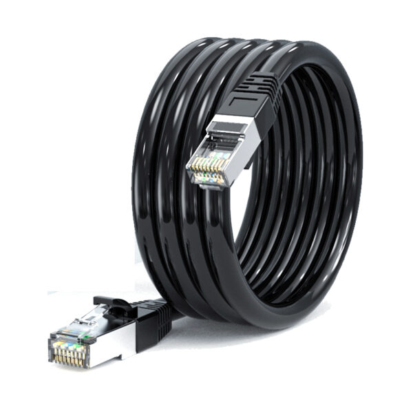 0.2M-100M Network Cable - SSTP RJ45 CAT5E Shielded Ethernet Cable High Speed Internet Lan Network Wire Patch Cord